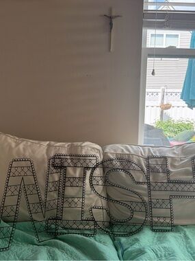 Large Black Wire Wall Letters - 'WISH’ pottery barn teen